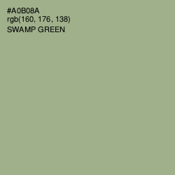#A0B08A - Swamp Green Color Image